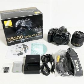 ニコン(Nikon) デジタル一眼カメラ D5000シリーズ D5300 18-55 VR IIレンズキット [グレー] 【中古】【良い】【25800105083469】