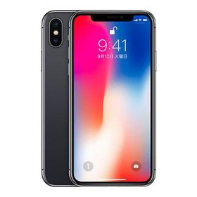 iPhoneX[64GB] SIMロック解除 docomo スペースグレイ【安心保 …