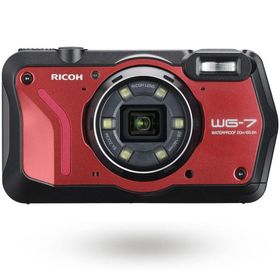リコー RICOH WG-7 レッド 本格アウトドアカメラ 本格20m 防水 2000万画素 広角28? 光学5倍ズーム 6灯の多機能リング
