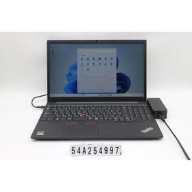 ノートパソコン Lenovo ThinkPad E15 Gen2 Ryzen 5 4500U 2.3GHz/8GB/256GB(SSD)/15.6W/FHD(1920x1080)/Win11