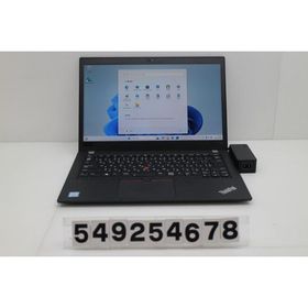 ノートパソコン Lenovo ThinkPad T480s Core i7 8550U 1.8GHz/16GB/512GB(SSD)/14W/FHD(1920x1080)/Win11/GeForce MX150