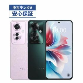 【中古】【美品】OPPO Reno11 A CPH2603 ダークグリーン コーラルパープル SIMロック解除済 SIMフリー【安心30日保証】 本体 白ロム CCコネクト