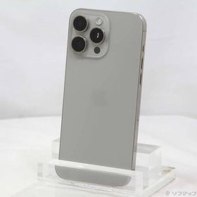 〔中古〕Apple(アップル) iPhone15 Pro Max 1TB ナチュラルチタニウム MU713J／A SIMフリー〔348-ud〕