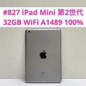 #827 iPad Mini 第2世代 32GB WiFi A1489 100%