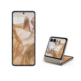 モトローラ MOTOROLA motorola razr 50 6.9+3.6型 12GB/512GB サンドクリーム SIMフリースマートフォン PB230001JP フリップ 折りたたみ PB230001JP