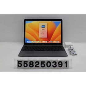 ノートパソコン Apple MacBook Retina 12in 2017 A1534 スペースグレイ Core m3 7Y32 1.2GHz/8GB/256GB(SSD)/12W/WQXGA(2304x1440)