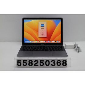 ノートパソコン Apple MacBook Retina 12in 2017 A1534 スペースグレイ Core m3 7Y32 1.2GHz/8GB/256GB(SSD)/12W/WQXGA(2304x1440)