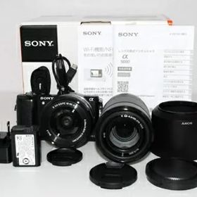 【中古】 SONY α5000 ダブルズームレンズキット(ブラック／デジタル一眼)