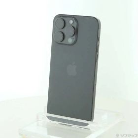 ソフマップ 〔中古品〕 iPhone15 Pro Max 256GB ブラックチタニウム MU6P3J／A SIMフリー【348】