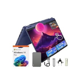 Lenovo IdeaPad Flex 5 14" WUXGA 2-in-1 Touch Laptop, 16GB RAM, 2.16TB Storage(2TB SSD ＆ 160GB Docking Station Set), AMD Ryzen 7 7730U, Windows 11, Fi