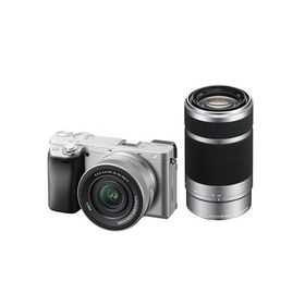 ミラーレス 一眼 カメラ ダブルズームレンズキット α6400 シルバー ソニー ILCE-6400X S