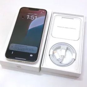 【3481】アップル iPhone 13 MLND3J/A 128GB スターライト ネットワーク利用制限無し SIMロック無し Apple アイフォン スマートフォン