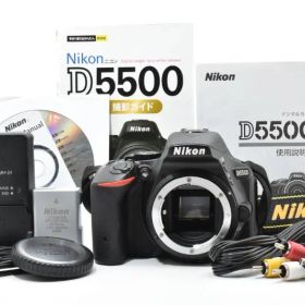 【光学極上品】Nikon ニコン D5500 ボディ シャッター数3523枚と少ない SDカード16GB付き 説明書/撮影ガイドブック付き デジタル一眼カメラ #4033-13