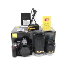 Nikon デジタル一眼レフカメラ D5300 AF-P ダブルズームキット ブラック D5300WZ3