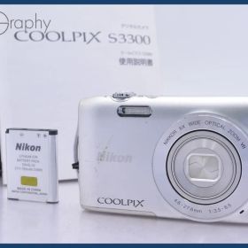 【動作保証】 ニコン Nikon COOLPIX S3300 6x 元箱、バッテリー、取扱説明書付属 同梱無料 #mj8511