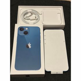 アップル(Apple)の【美品】アップル iPhone13 mini 128GB ブルー(スマートフォン本体)