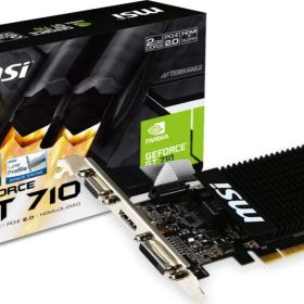 MSI ファンレス・ロープロファイル対応 GeForce GT 710 グラフィックスカード メモリ2GBモデル GT 710 2GD3H LP