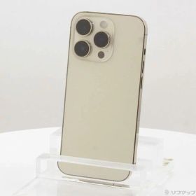 【中古】Apple(アップル) iPhone14 Pro 256GB ゴールド MQ173J／A SIMフリー 【349-ud】