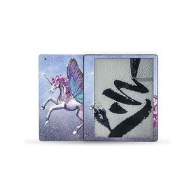 MightySkins Glossy Glitter Skin Compatible with Kindle Scribe (2022) Full Wrap - Lilac Unicorn | Protective High-Gloss Glitter Finish | Ea_並行輸入