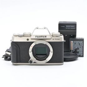 FUJIFILM フジフイルム X-T100 ボディ シャンパンゴールド X-T100-G ミラーレス一眼レフカメラ【中古】