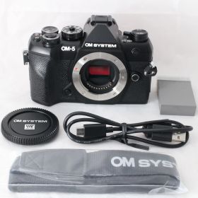 ☆新品級・ショット数392☆ OM SYSTEM オリンパス OM-5 Mark II ボディ ブラック ミラーレス一眼 OLYMPUS #4575