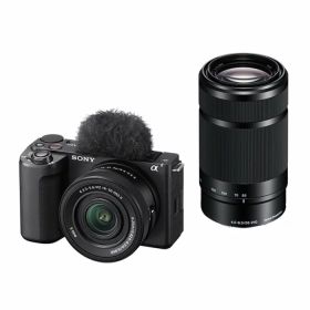 SONY ソニー デジタル一眼カメラ α アルファ VLOGCAM ZV-E10 II ダブルズームレンズキット ZV-E10M2X-B ブラック【送料無料】【KK9N0D18P】
