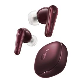 ＼マラソン限定! 最大2000円OFFクーポン／Anker Soundcore Liberty 4 ワイヤレスイヤホン Bluetooth5.3 完全ワイヤレス ノイズキャンセリング 3Dオーディオ LDAC ハイレゾ ワイヤレス充電 マルチポイント IPX4防水 ワインレッド