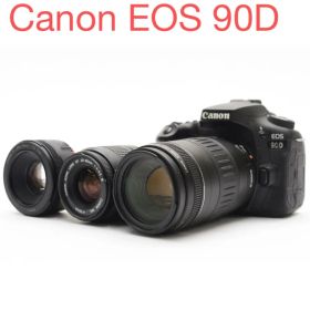 Canon EOS 90D標準&望遠&単焦点トリプルレンズセット