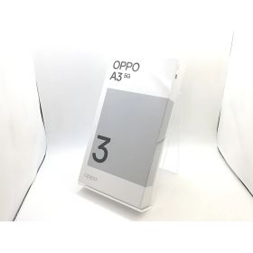 【未使用】【赤ロム保証あり】Oppo ymobile 【SIMフリー】 OPPO A3 5G 4GB 128GB ブラック【福岡天神】保証期間3ヶ月