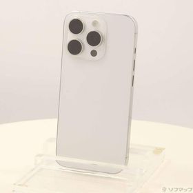 〔中古〕Apple(アップル) iPhone15 Pro 128GB ホワイトチタニウム MTU83J／A SIMフリー〔276-ud〕