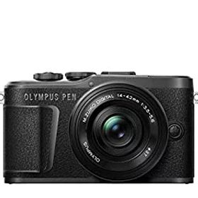 【中古】【非常に良い】OLYMPUS ミラーレス一眼カメラ PEN E-PL10 14-42mm EZレンズキット ブラック