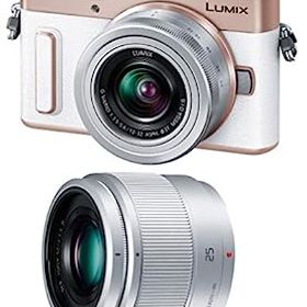 【中古】（非常に良い）パナソニック ミラーレス一眼カメラ ルミックス GF10 ダブルレンズキット 標準ズームレンズ/単焦点レンズ付属 ホワイト DC-GF10W-W