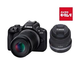 キヤノン EOS R50 ダブルズームキット ブラック Canon ミラーレス一眼カメラ Wi-Fi搭載 入門 初心者 《納期約２週間》