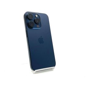 【全額返金保証】【最速発送】 iPhone 15 Pro 128GB ブルーチタニウム SIMフリー 美品 動作確認済 87%