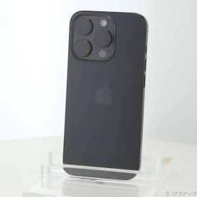 ソフマップ 〔中古品〕 iPhone15 Pro 128GB ブラックチタニウム MTU73J／A SIMフリー【258】