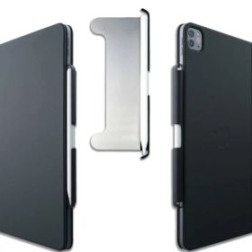 Thankscase マジックホルダー Apple Pencil対応 Magic Keyboard対応 超薄型スチールプレート レザー付き Apple Pencilホルダー用デザイン