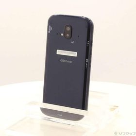 〔中古〕FCNT らくらくスマートフォン 64GB ネイビー F-52B docomo SIMフリー〔368-ud〕