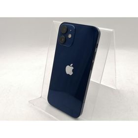 【中古】Apple au 【SIMロック解除済み】 iPhone 12 mini 128GB ブルー MGDP3J/A【千葉】保証期間１ヶ月【ランクC】