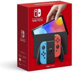 任天堂 NintendoNintendo Switch （有機ELモデル） Joy-Con（L） ネオンブルー/（R） ネオンレッド [Nintendo Switch本体] HEG-S-KABAA