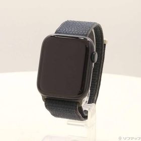 〔中古〕Apple(アップル) Apple Watch SE 第2世代 GPS 44mm ミッドナイトアルミニウムケース ミッドナイトスポーツループ〔349-ud〕