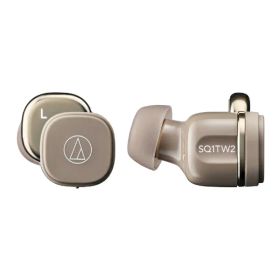 オーディオテクニカ｜audio-technica 完全ワイヤレスイヤホン カフェラテ ATH-SQ1TW2 CA [ワイヤレス(左右分離) /カナル型 /Bluetooth対応]