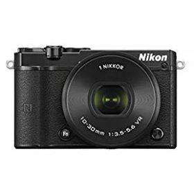 【中古】Nikon ミラーレス一眼 Nikon1 J5 標準パワーズームレンズキット ブラック J5HPLKBK qqffhab