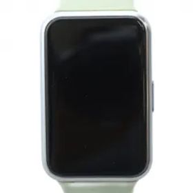 HUAWEI ファーウェイ WATCH FIT-7B7 TIA-B09 腕時計 スマートウォッチ デジタル スクエア ロゴ 初期化・動作確認済 カーキ シルバー色 ■GY18 /MQ