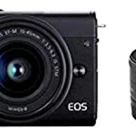 【中古】 Canon キャノン ミラーレス一眼カメラ EOS M200 ダブルレンズキット ブラック EOSM200BK-WLK