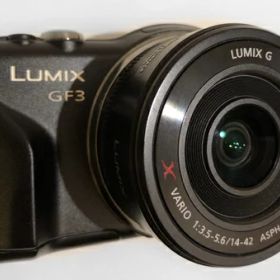 【中古】 パナソニック ミラーレス一眼カメラ LUMIX GF3 電動ズームキット エスプリブラック DMC-GF3X-K