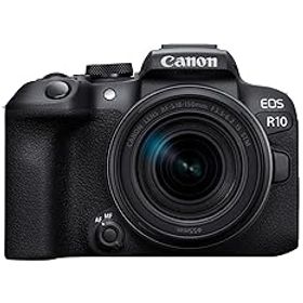 【中古】［非常に良い］Canon ミラーレス一眼カメラ EOS R10 レンズキット(RF-S18-150)ブラック/APS-C/EOSR10-18150ISSTMLK