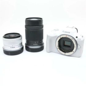 【中古】 《美品》 Canon EOS R50 ダブルズームキット ホワイト [ デジタルカメラ ]