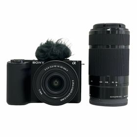 美品 【中古】 SONY ZV-E10M2X ZV-E10II ミラーレス一眼カメラ ダブルレンズキット ブラック 中古 美品 T10899075