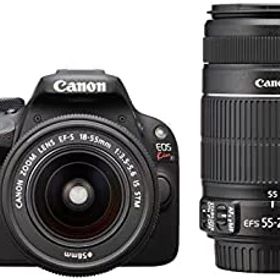 【中古】Canon デジタル一眼レフカメラ EOS Kiss X7 ダブルズームキット EF-S18-55mm/EF-S55-250mm付属 KISSX7-WK