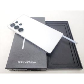 (中古) Galaxy S25 Ultra （12GB/256GB） チタニウムホワイトシルバー /SM-S938Q 【国内版 SIMFREE】、SIMフリー